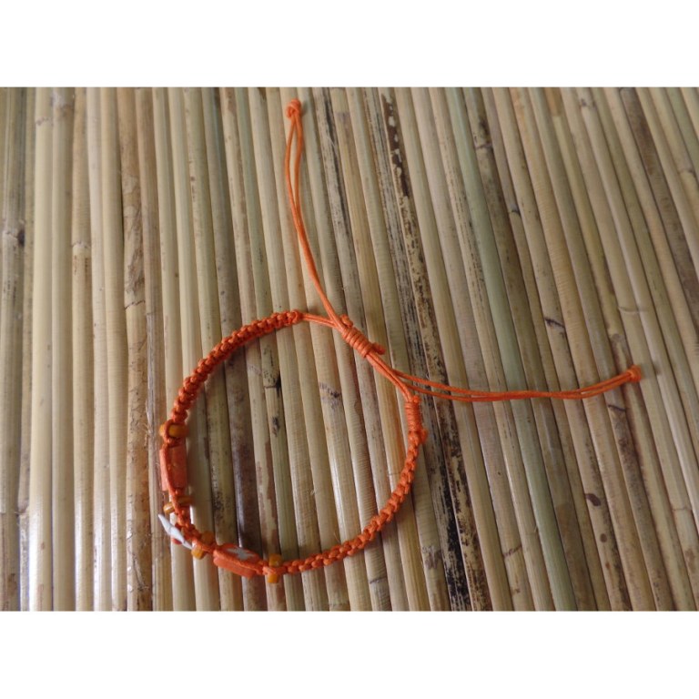 Bracelet orange dent de requin 