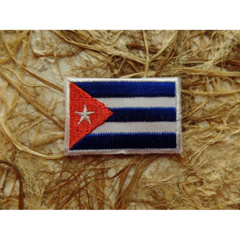 Ecusson drapeau Cuba