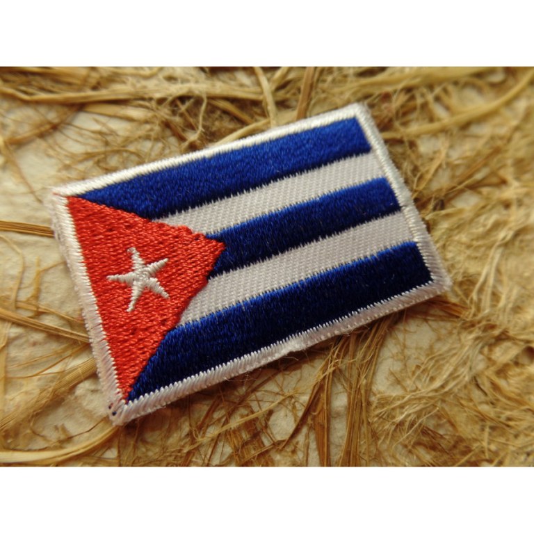 Ecusson drapeau Cuba