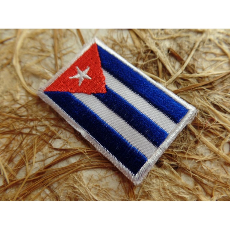 Ecusson drapeau Cuba