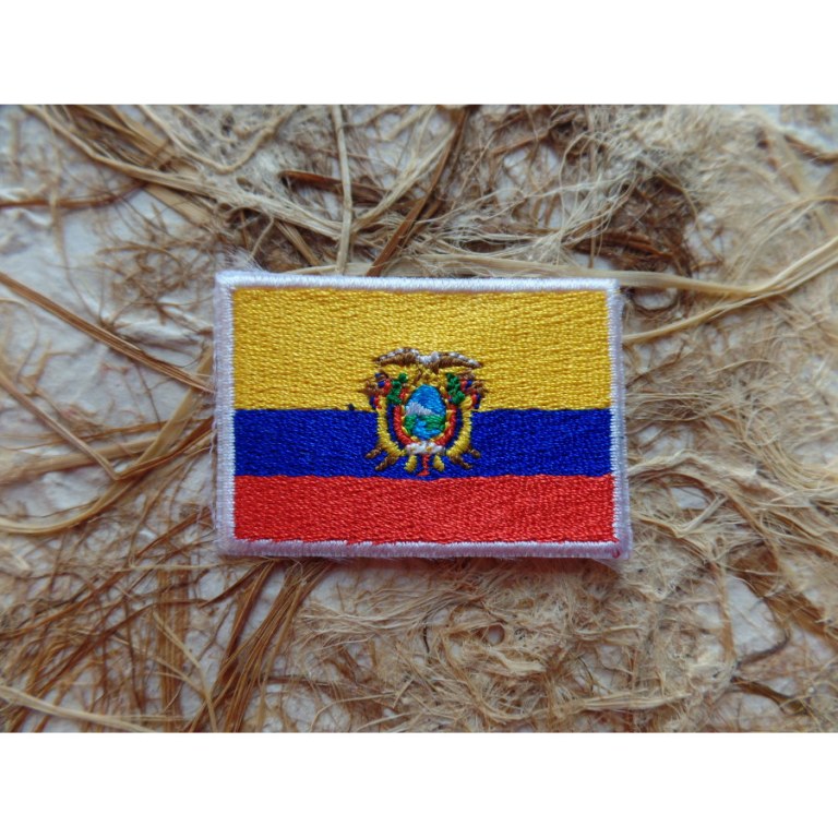 Ecusson drapeau Equateur