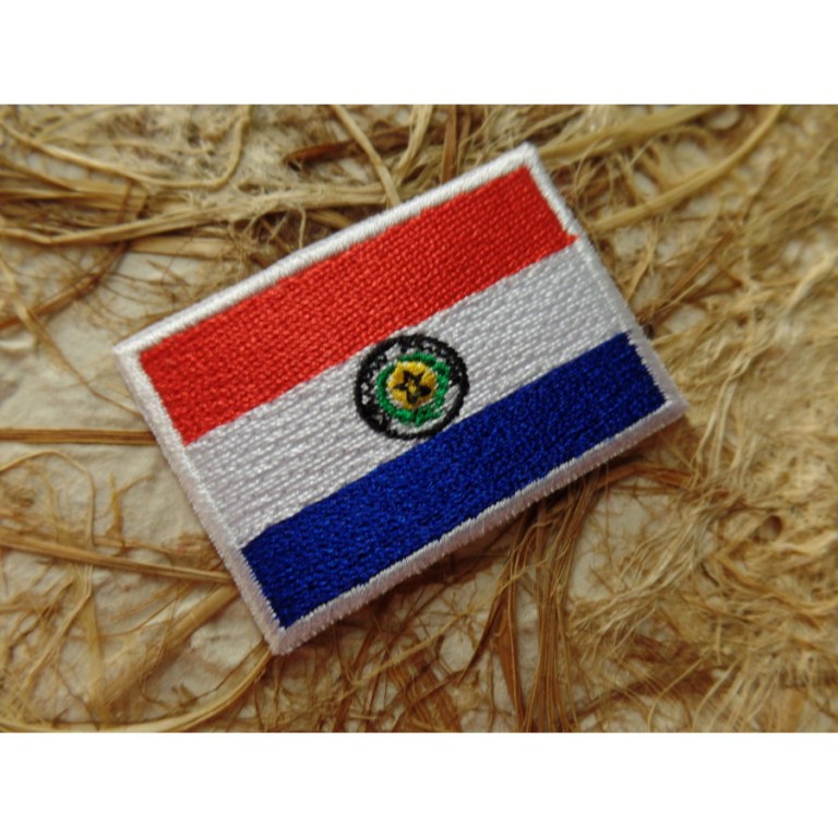 Ecusson drapeau Paraguay