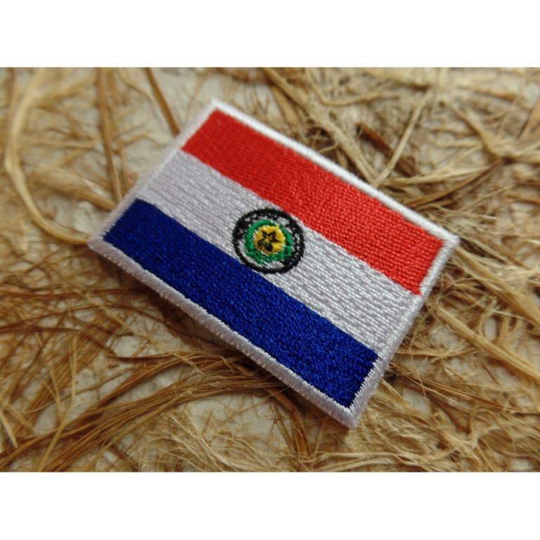 Ecusson drapeau Paraguay