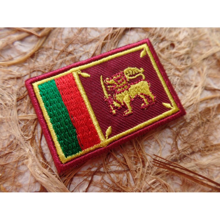 Ecusson drapeau Sri Lanka
