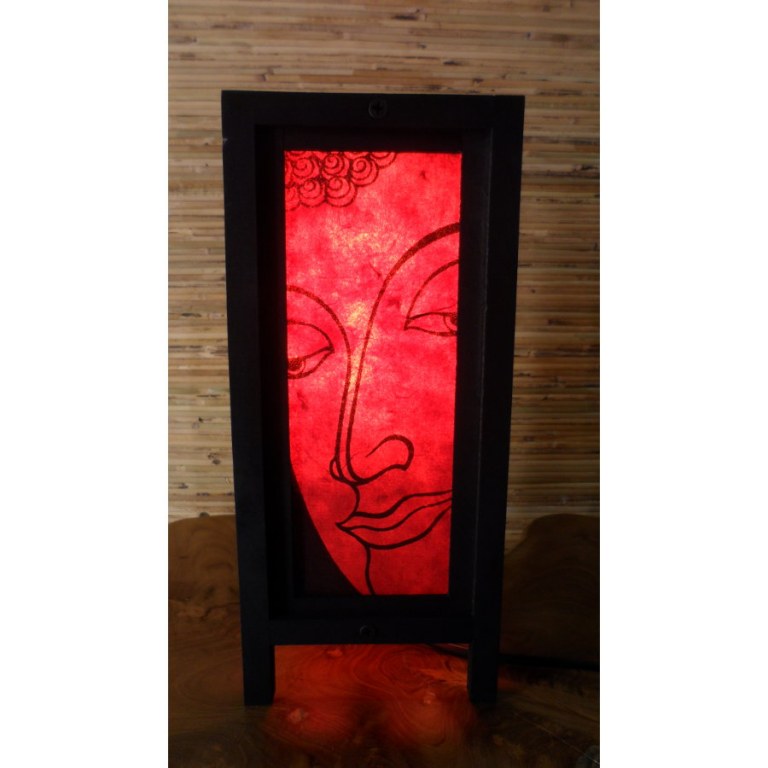 Lampe rouge Bouddha