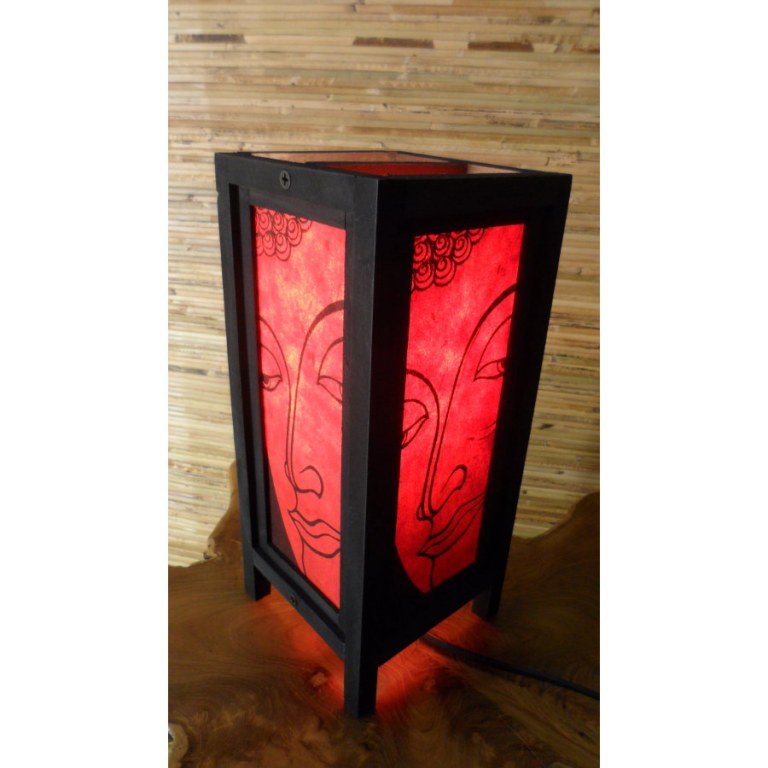 Lampe rouge Bouddha