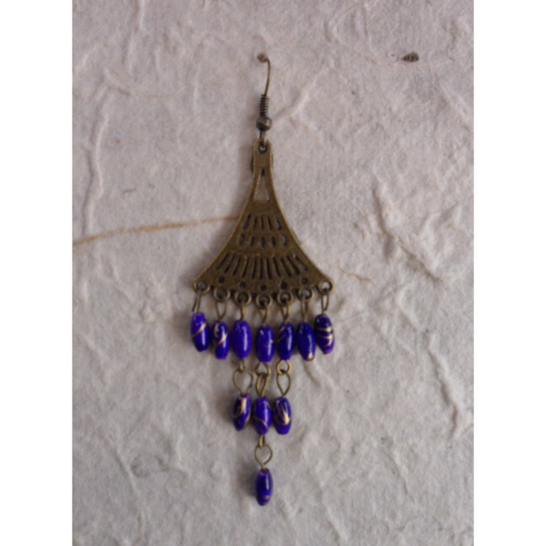 Boucles d'oreilles Phitsamaï violettes