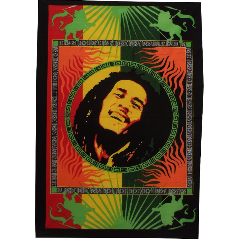 Petite tenture peinte Bob Marley