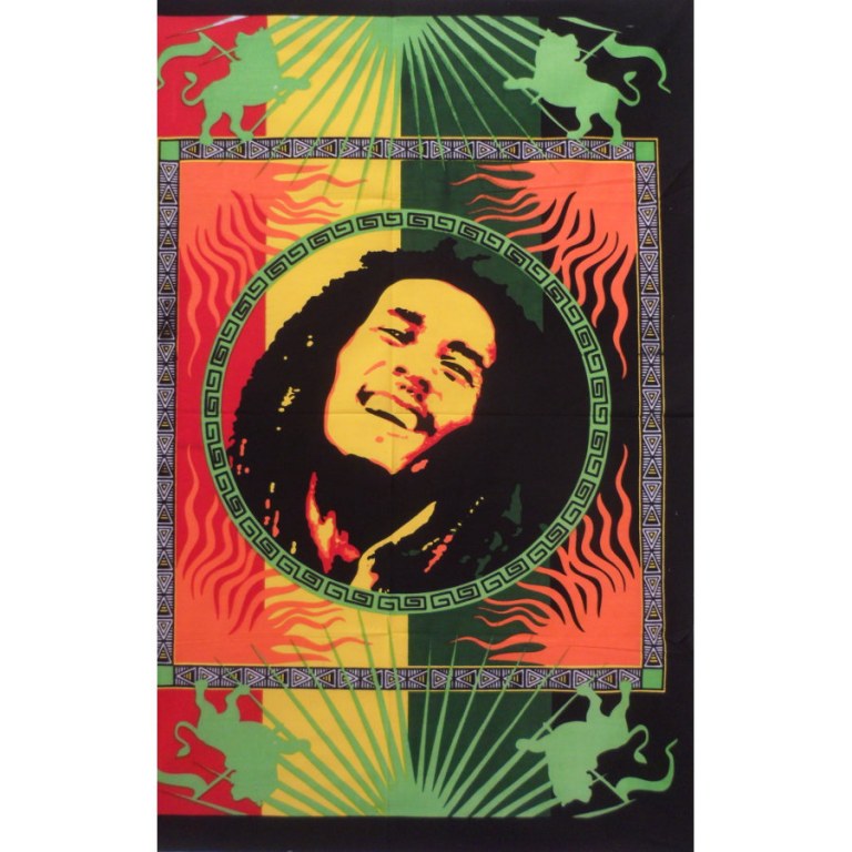 Petite tenture peinte Bob Marley