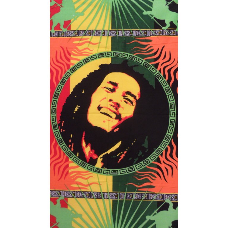 Petite tenture peinte Bob Marley