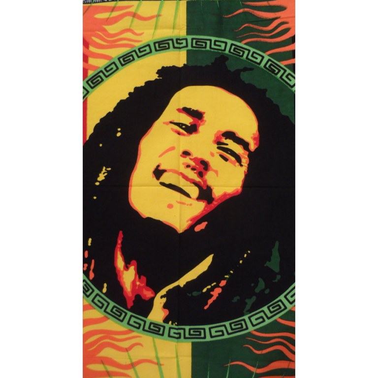 Petite tenture peinte Bob Marley