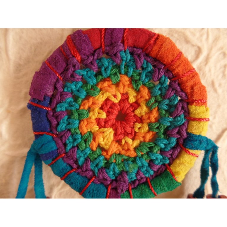 Mini gardien des rêves crochet rainbow