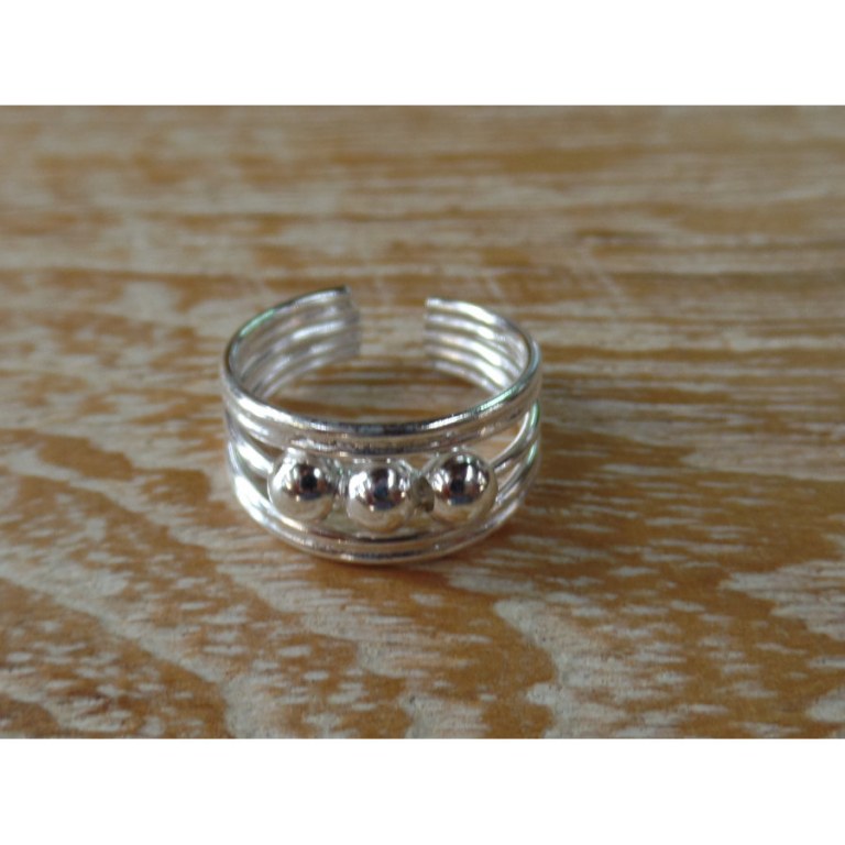 Bague orteil 3 minis perles