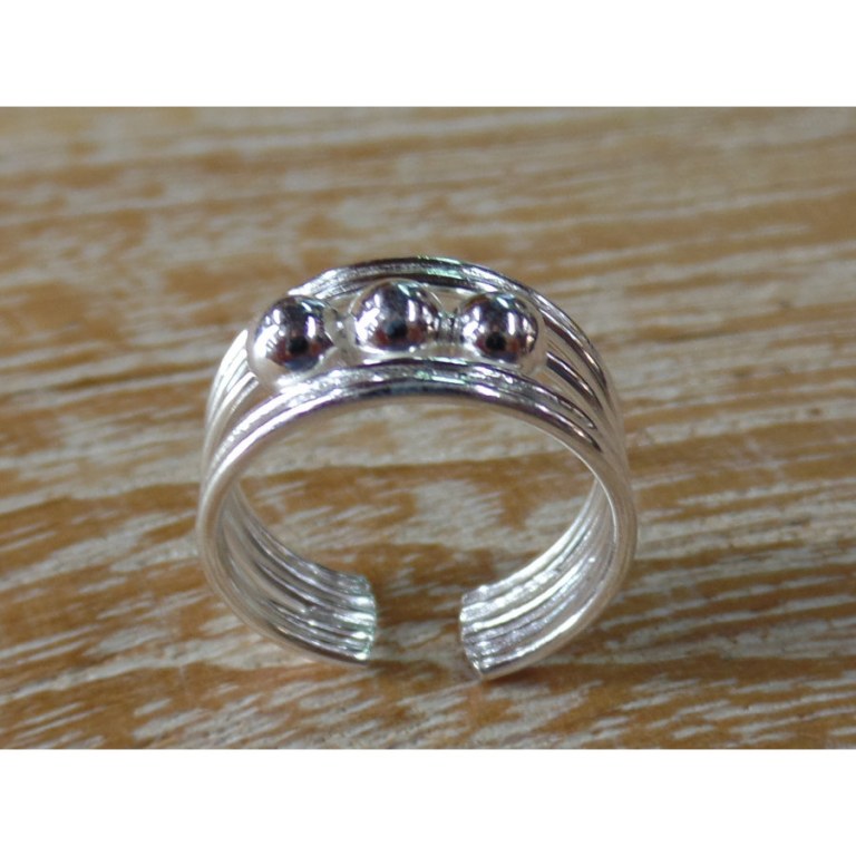 Bague orteil 3 minis perles