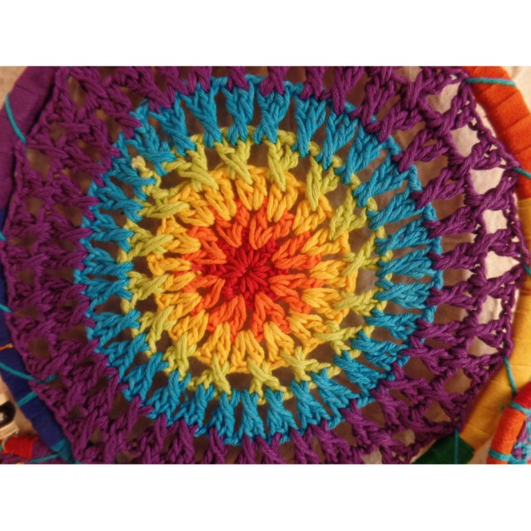 Gardien des rêves crochet rainbow