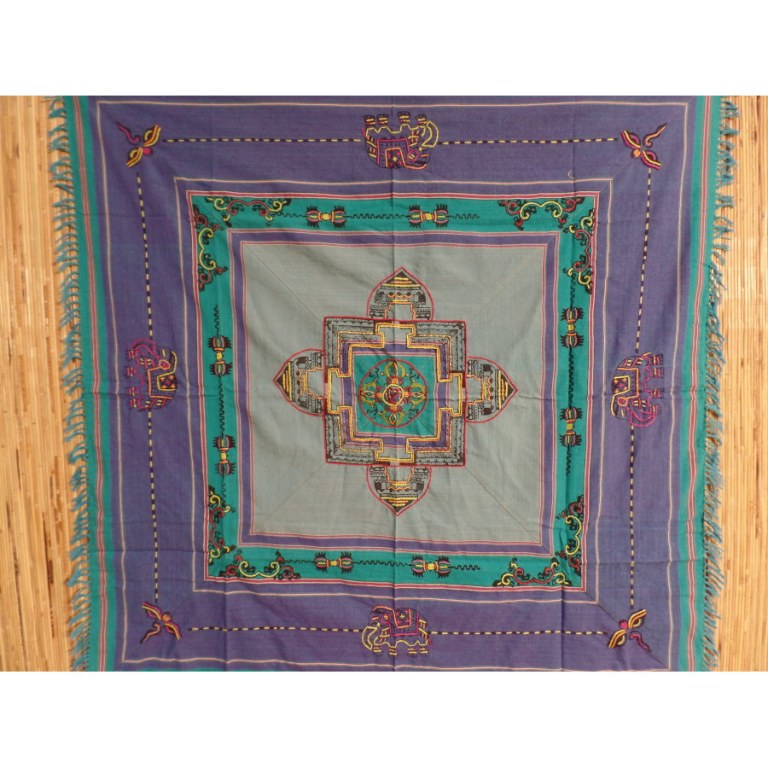 Tenture Chitwan Mandala double dorjés
