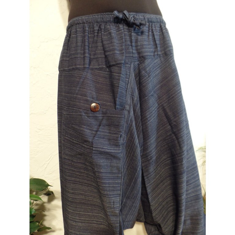 Sarouel chiné bleu pum