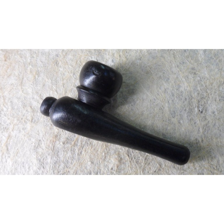 Pipe noire en bois 