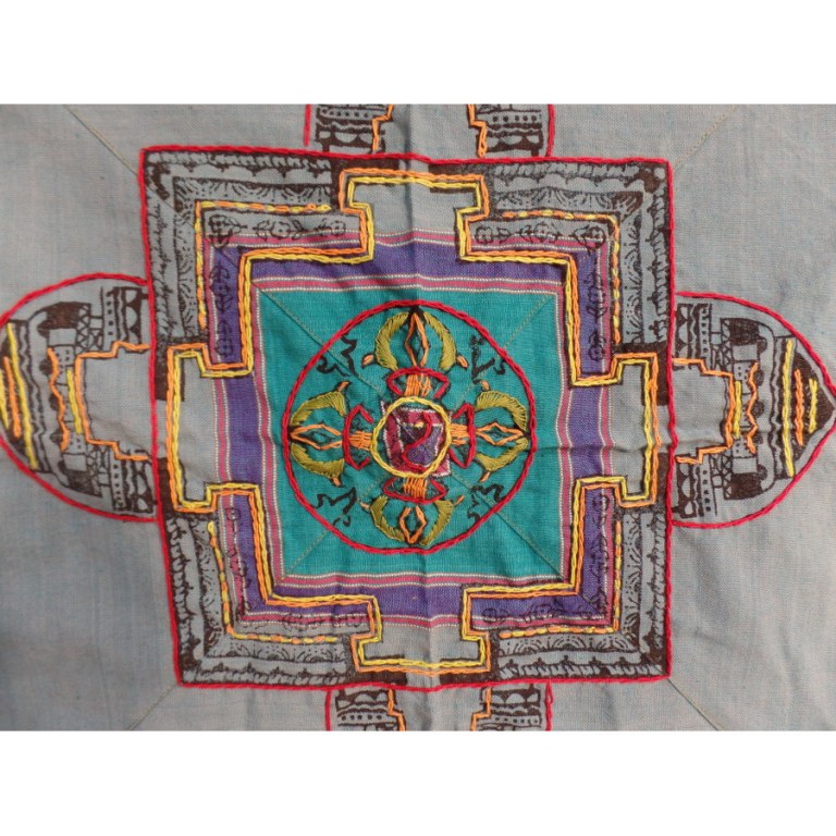 Tenture Chitwan Mandala double dorjés
