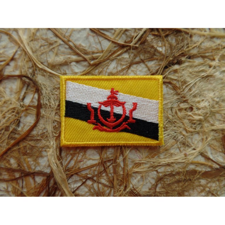 Ecusson drapeau Bruneï