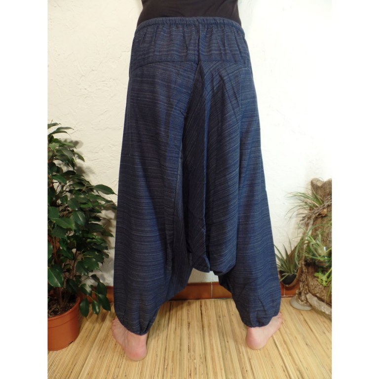 Sarouel chiné bleu pum