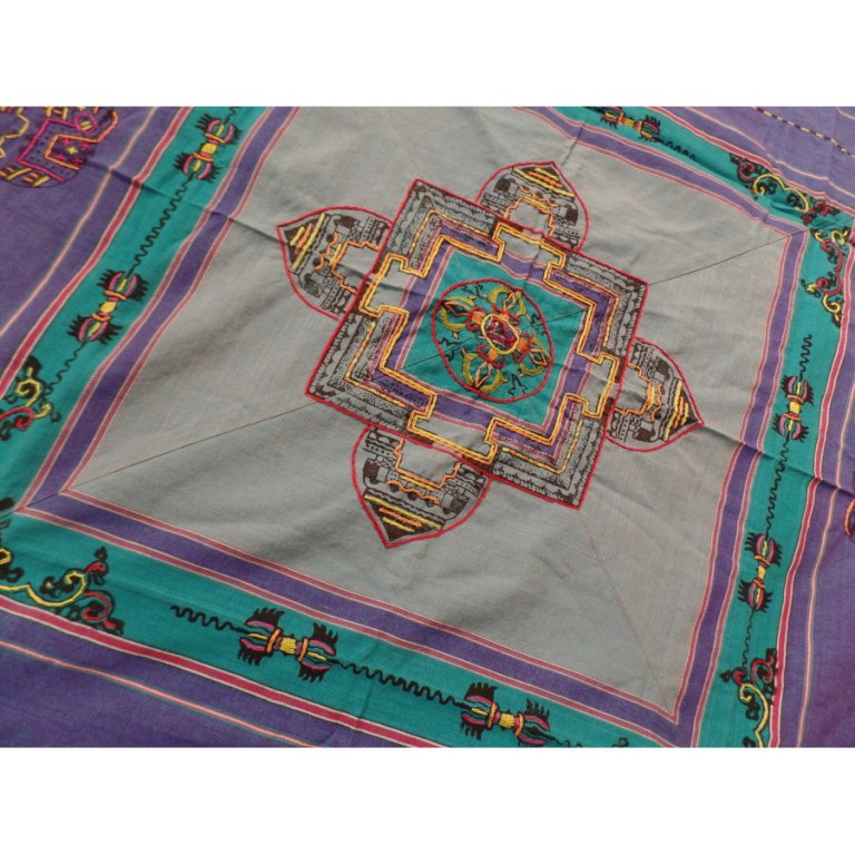 Tenture Chitwan Mandala double dorjés