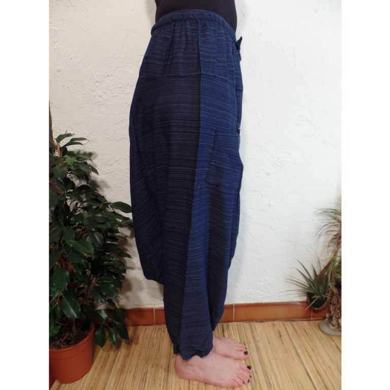 Sarouel chiné bleu pum