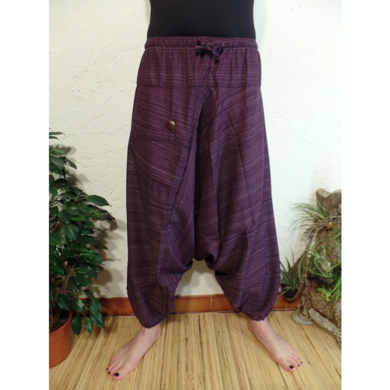 Sarouel chiné violet pum