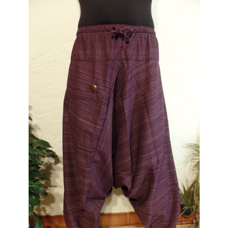 Sarouel chiné violet pum