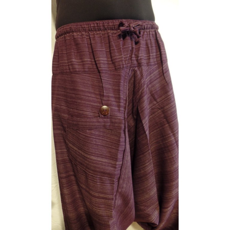 Sarouel chiné violet pum