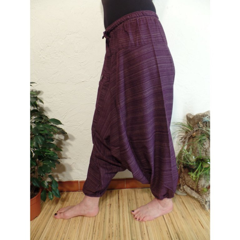 Sarouel chiné violet pum