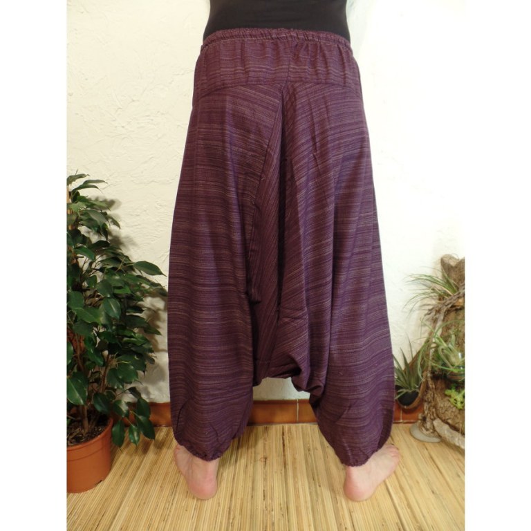 Sarouel chiné violet pum