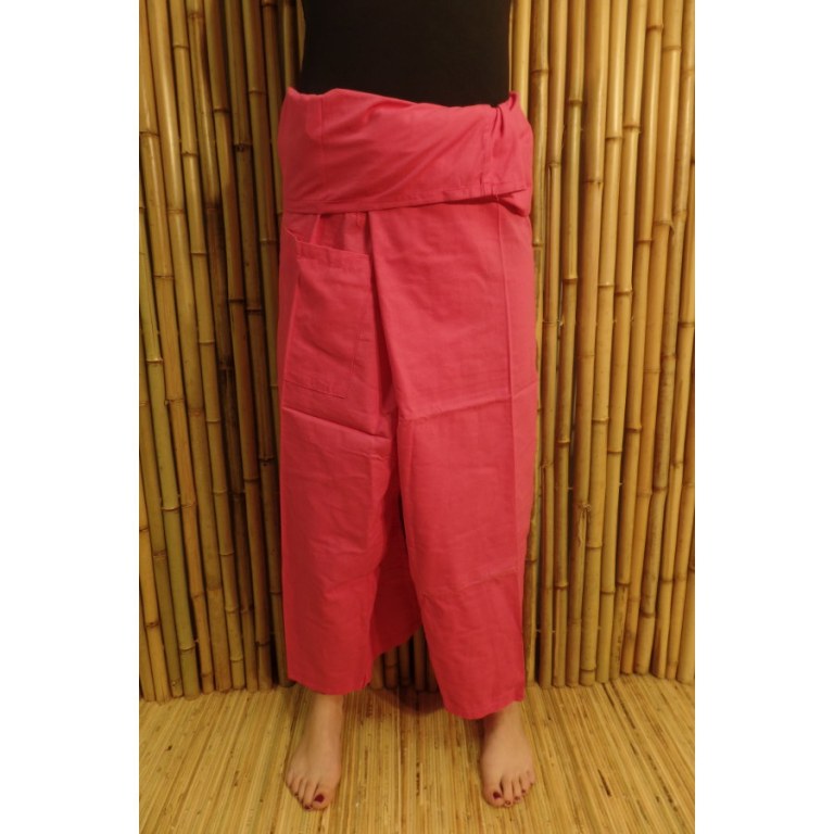 Pantalon de pêcheur Thaï fuschia