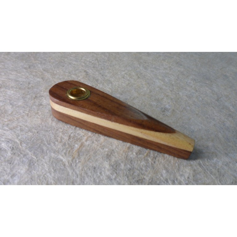 Pipe en bois bicolore