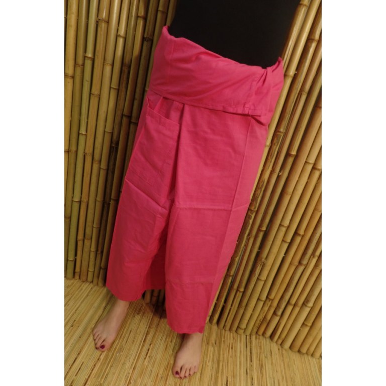 Pantalon de pêcheur Thaï fuschia