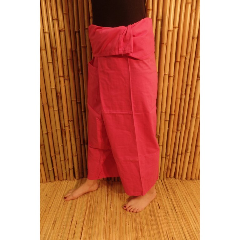 Pantalon de pêcheur Thaï fuschia