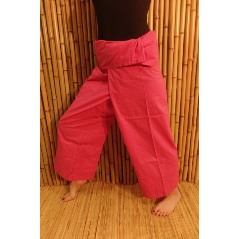 Pantalon de pêcheur Thaï fuschia