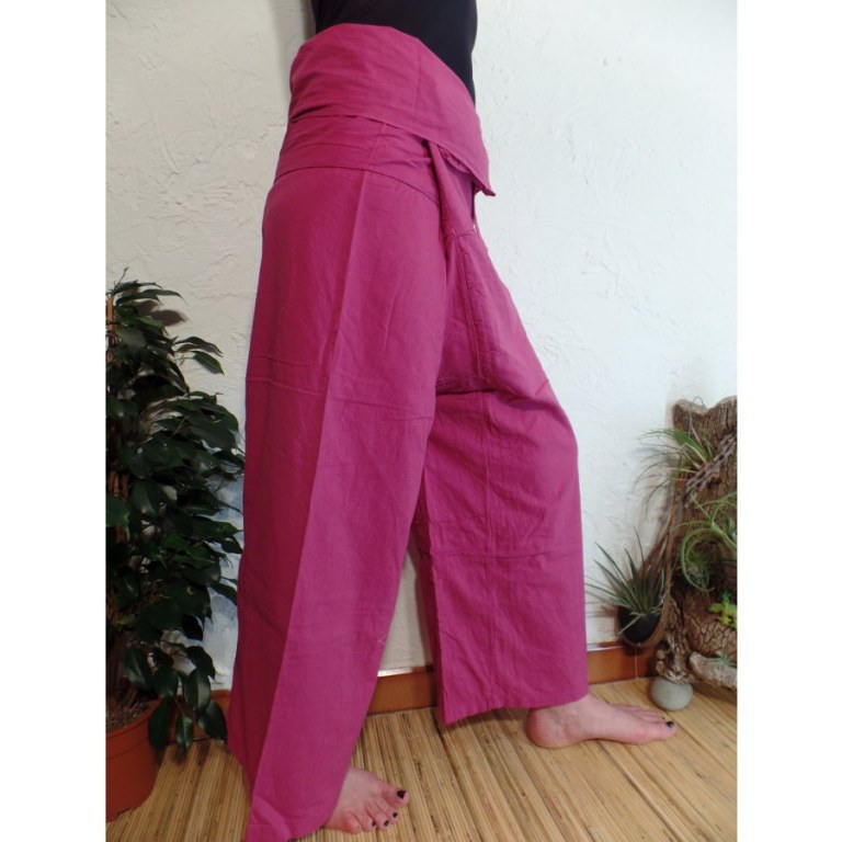 Pantalon de pêcheur Thaï cranberries