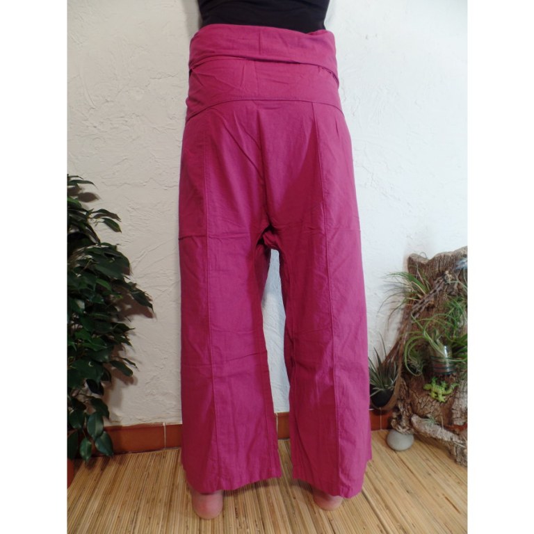 Pantalon de pêcheur Thaï cranberries