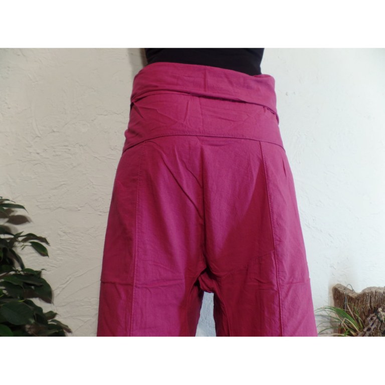 Pantalon de pêcheur Thaï cranberries