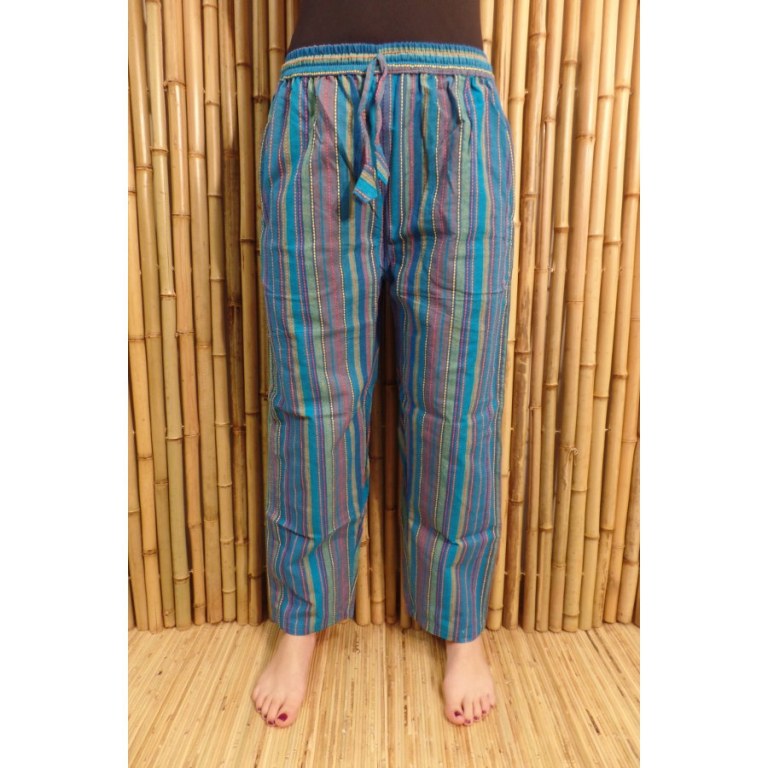 Pantalon Koshi bleu/vert