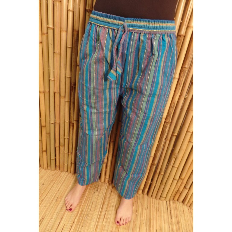 Pantalon Koshi bleu/vert