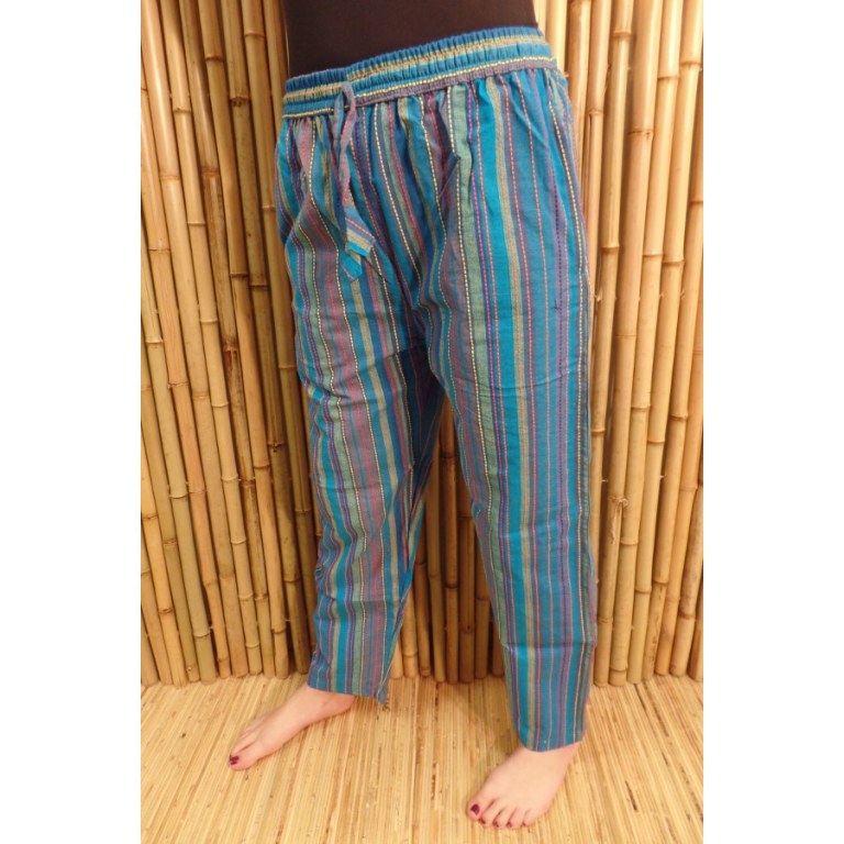 Pantalon Koshi bleu/vert