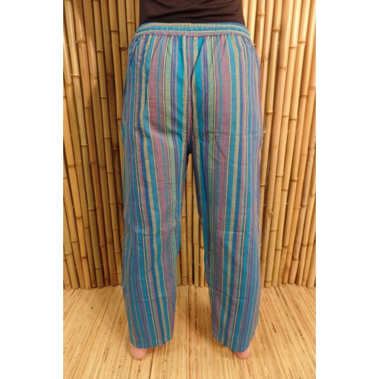 Pantalon Koshi bleu/vert