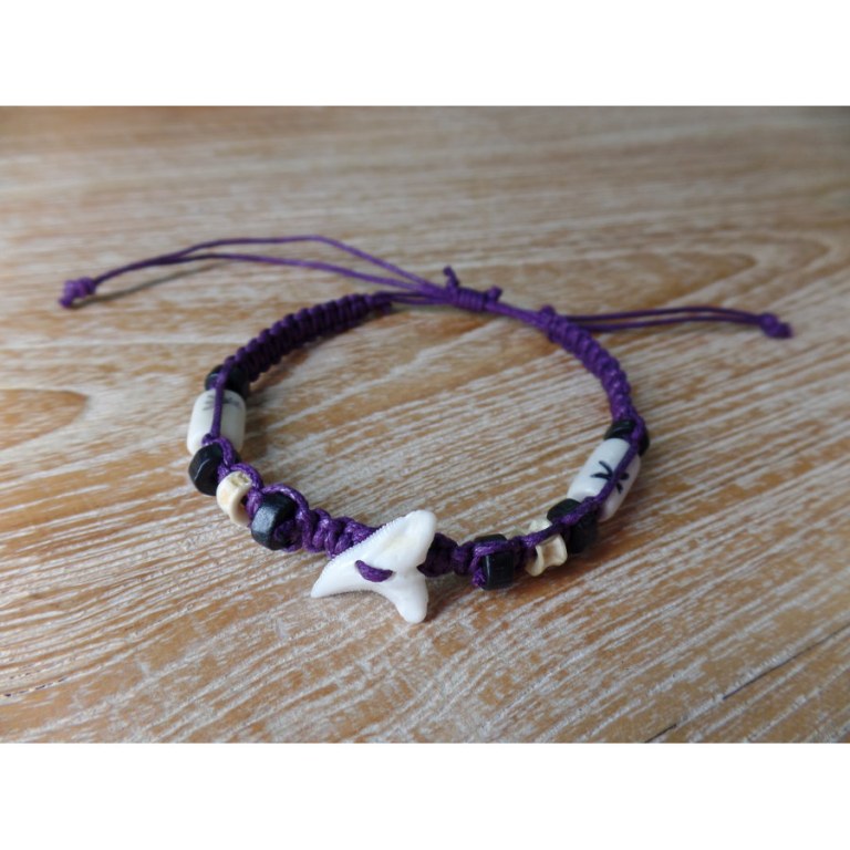 Bracelet dent de requin figue