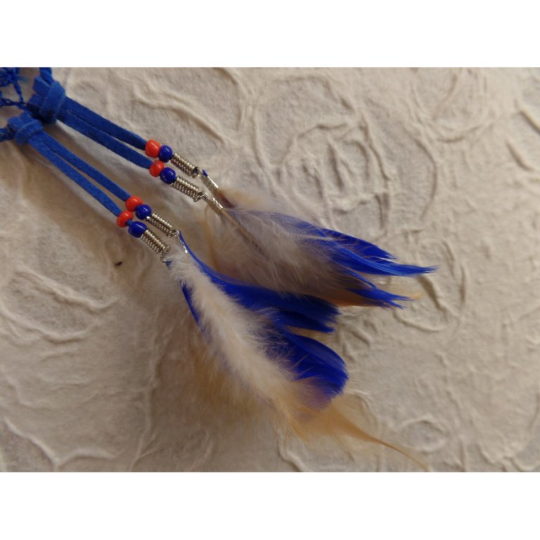 Boucles d'oreilles bleues dreamcatcher originality 