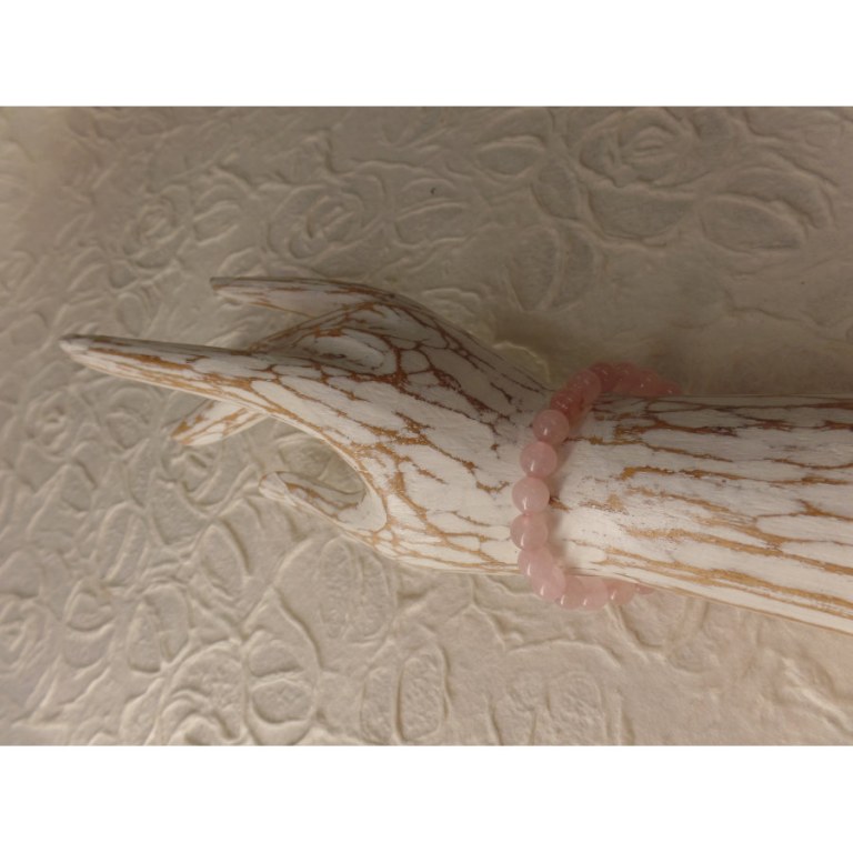 Mala de poignet quartz rose