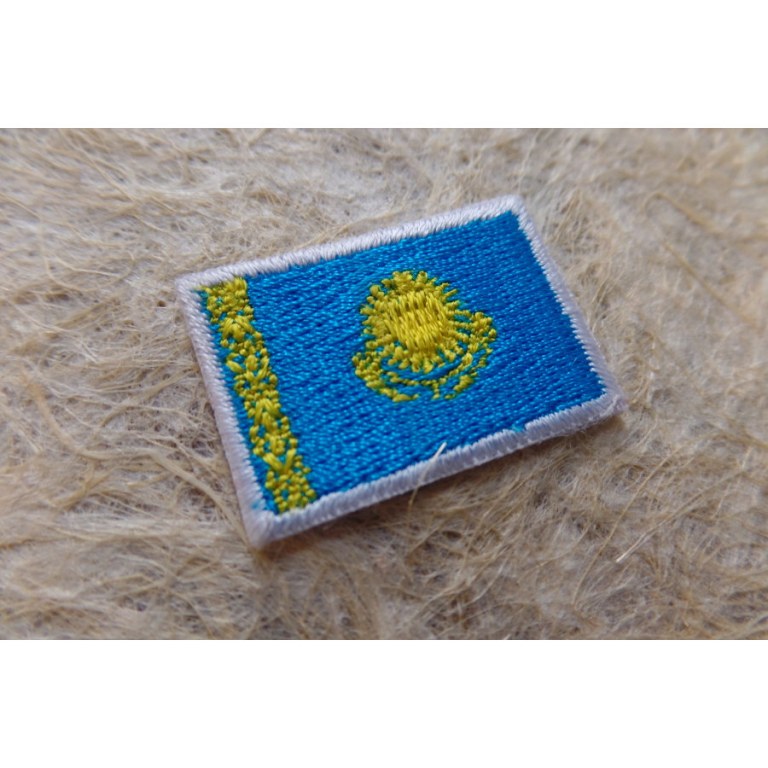 Mini écusson drapeau Kazakhstan