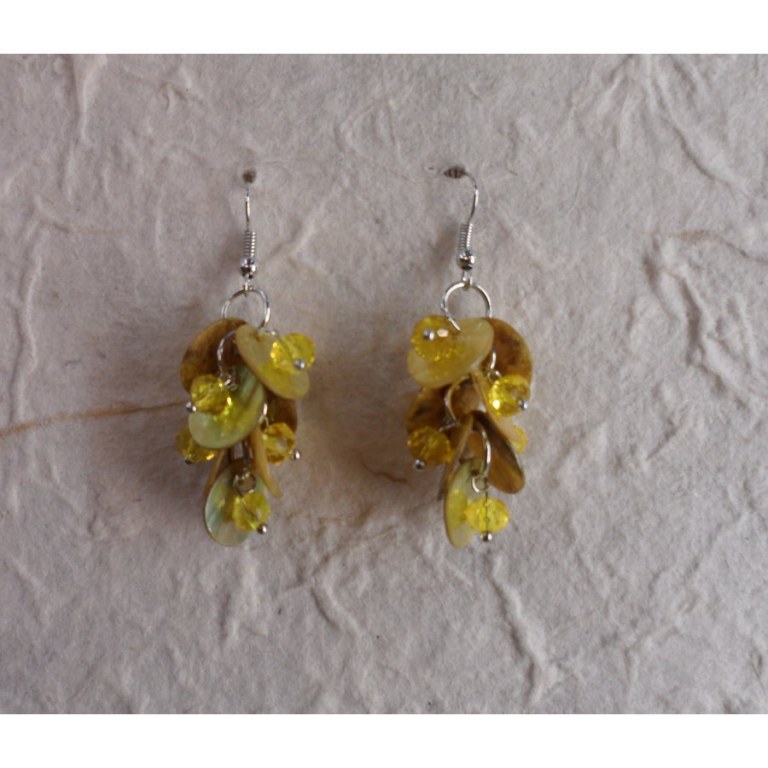 Pendants d'oreilles See jaune