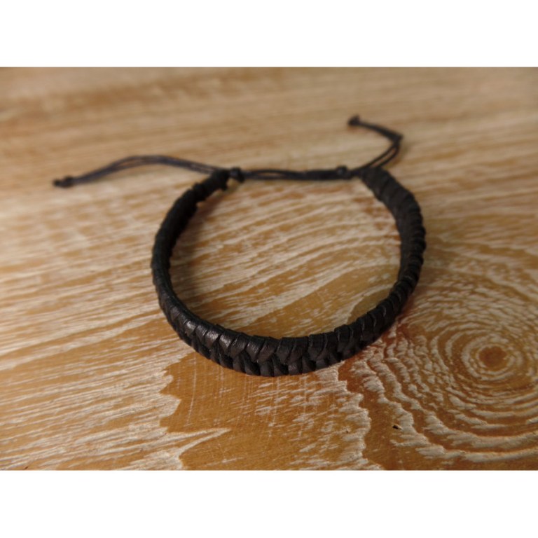 Bracelet cuir kecil noir